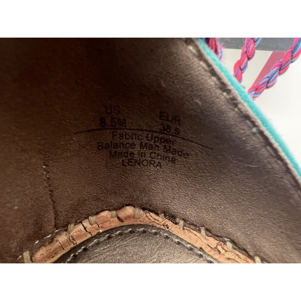 Circus Sam Edelman Boho Espadrille 8.5M Tropical Print Ankle Tie Tassel Festival - Picture 9 of 9